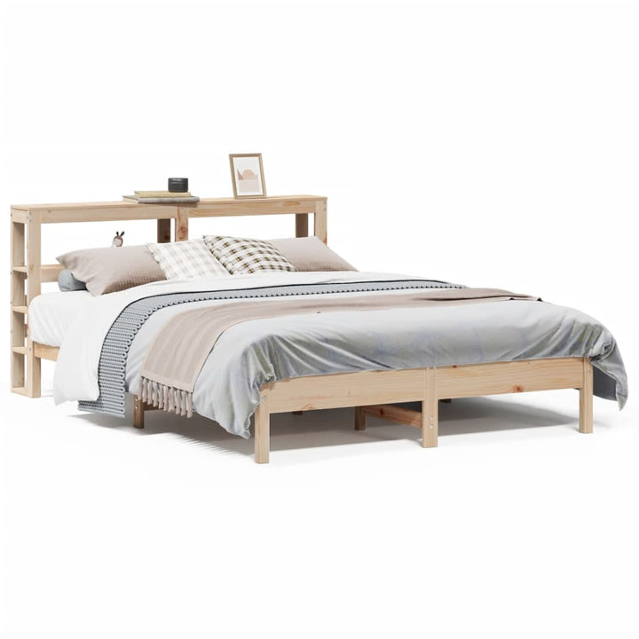 sengeramme uden madras 140x200 cm massivt fyrretræ