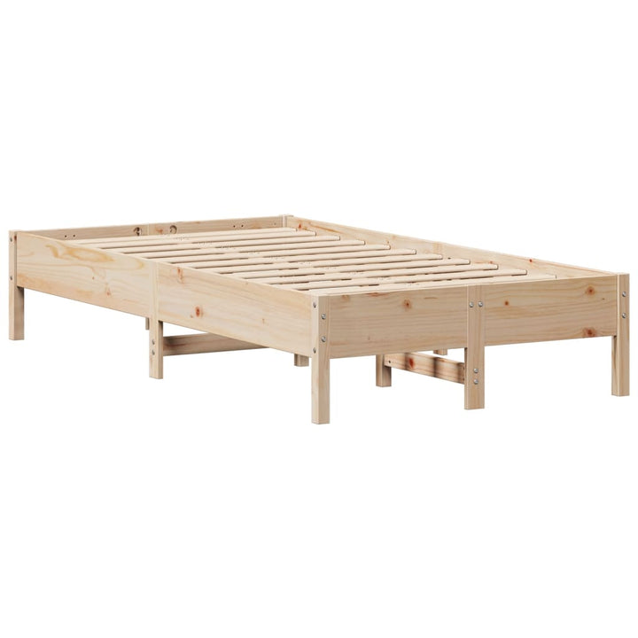 sengeramme uden madras 120x200 cm massivt fyrretræ