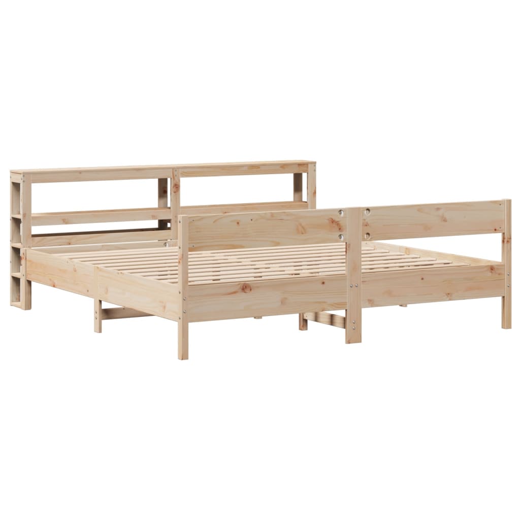 sengeramme uden madras 180x200 cm massivt fyrretræ