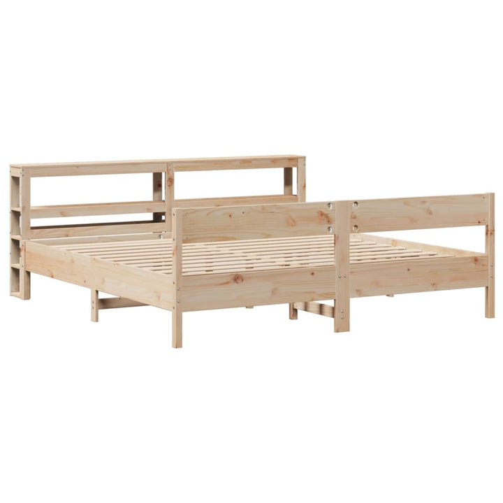 sengeramme uden madras 180x200 cm massivt fyrretræ