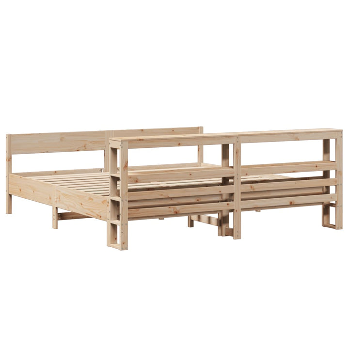 sengeramme uden madras 180x200 cm massivt fyrretræ