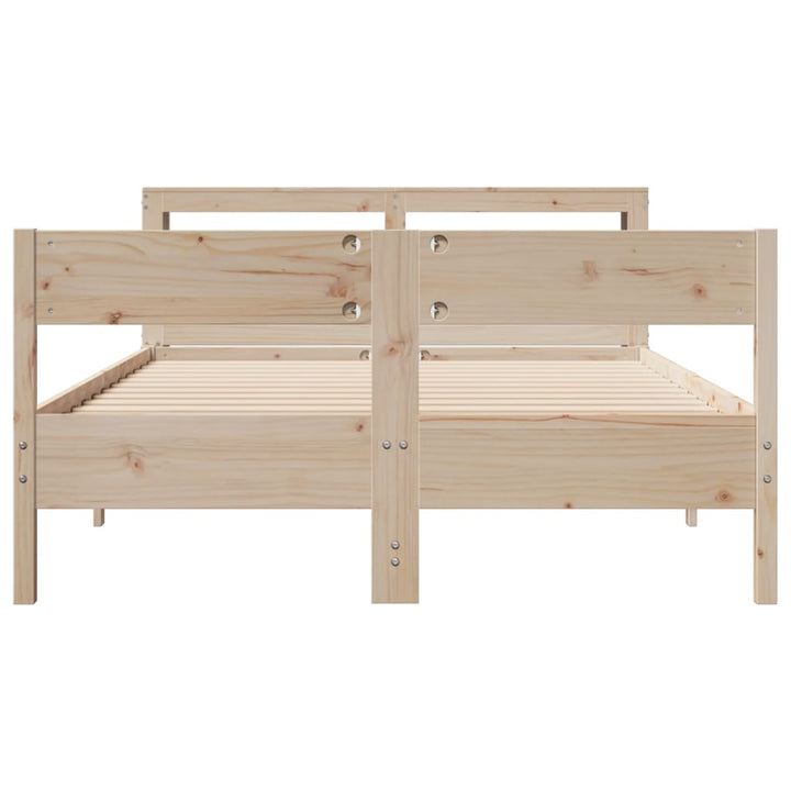sengeramme uden madras 160x200 cm massivt fyrretræ