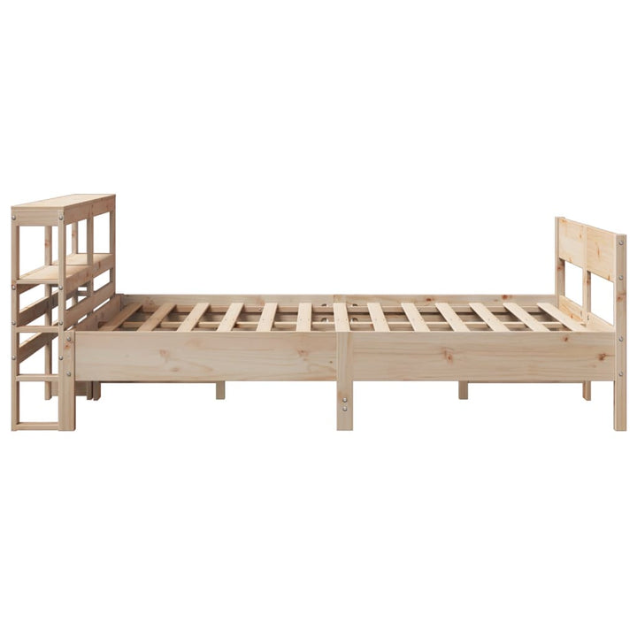 sengeramme uden madras 140x200 cm massivt fyrretræ