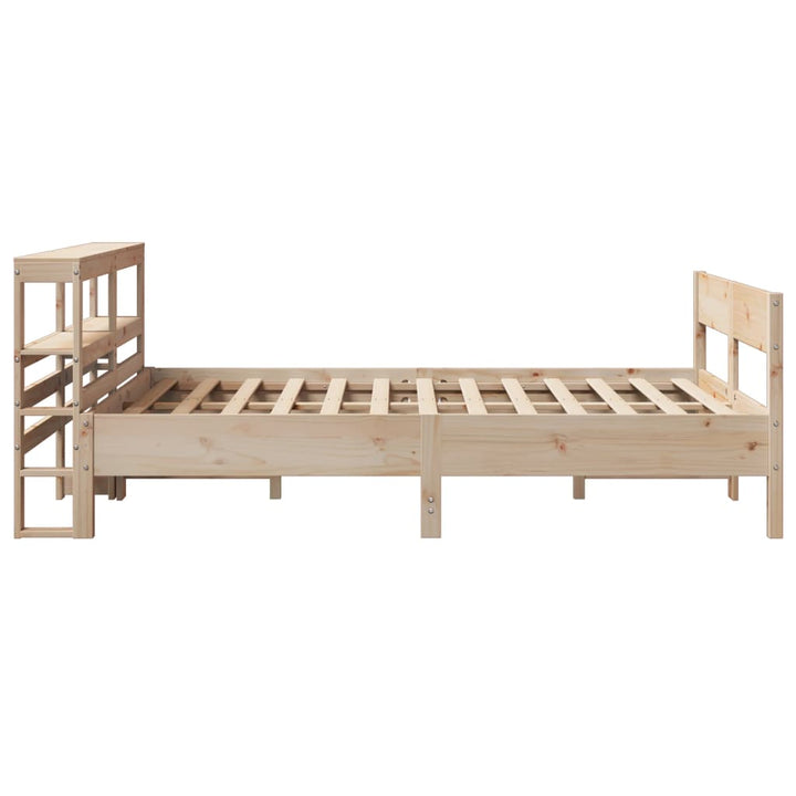 sengeramme uden madras 120x200 cm massivt fyrretræ