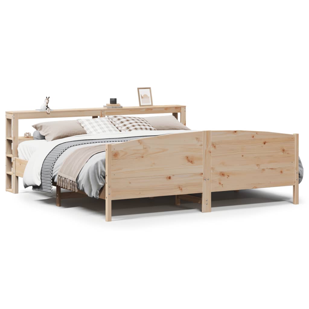 sengeramme uden madras 180x200 cm massivt fyrretræ