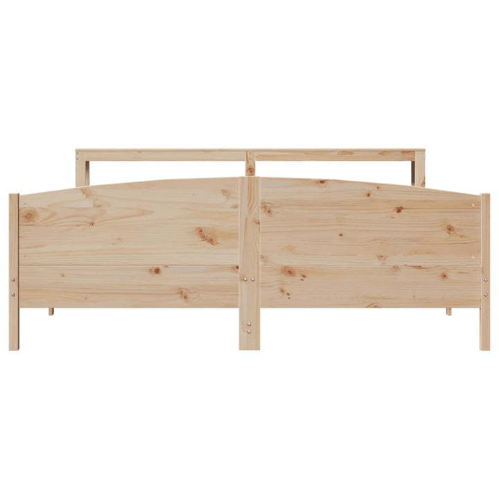 sengeramme uden madras 180x200 cm massivt fyrretræ