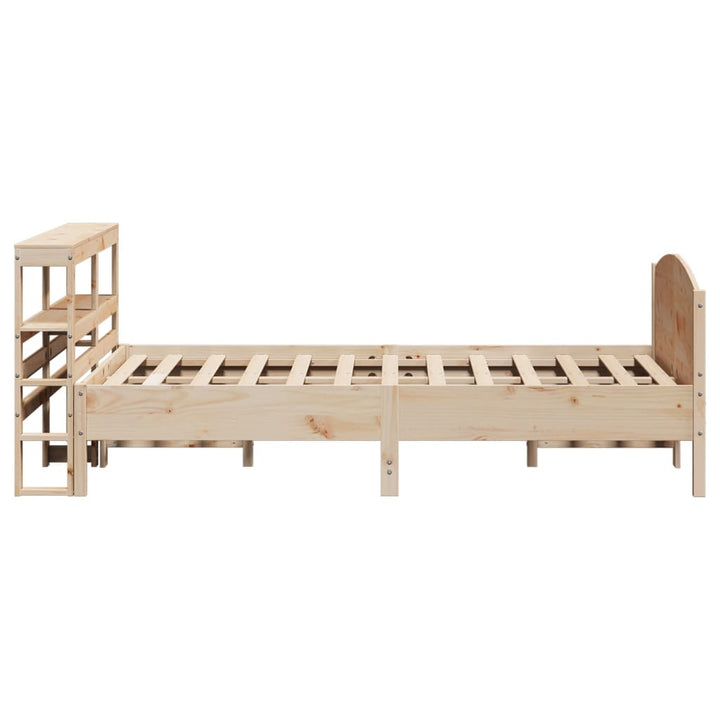 sengeramme uden madras 150x200 cm massivt fyrretræ