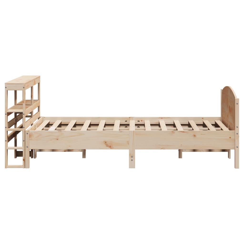 sengeramme uden madras 120x200 cm massivt fyrretræ