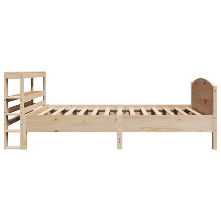 sengeramme uden madras 75x190 cm massivt fyrretræ