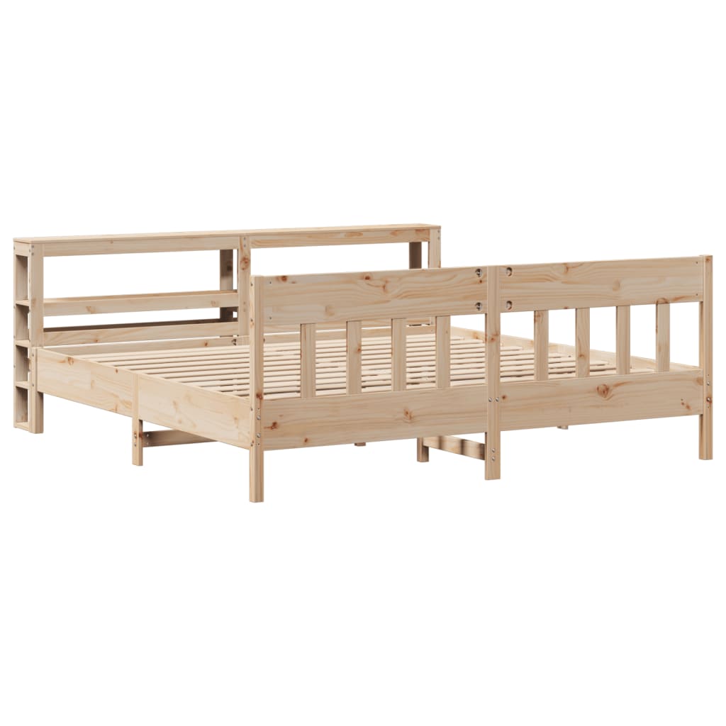sengeramme uden madras 180x200 cm massivt fyrretræ