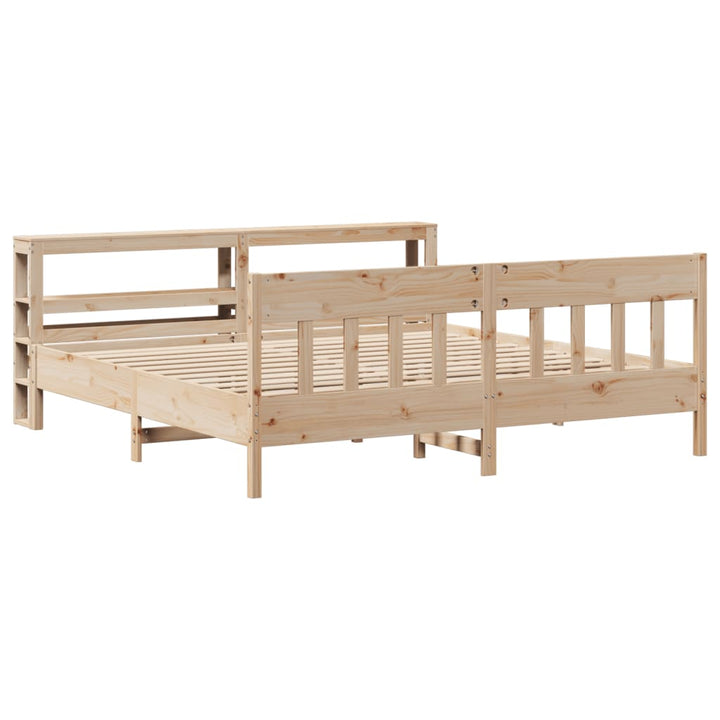 sengeramme uden madras 180x200 cm massivt fyrretræ