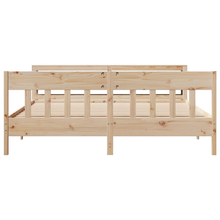 sengeramme uden madras 180x200 cm massivt fyrretræ