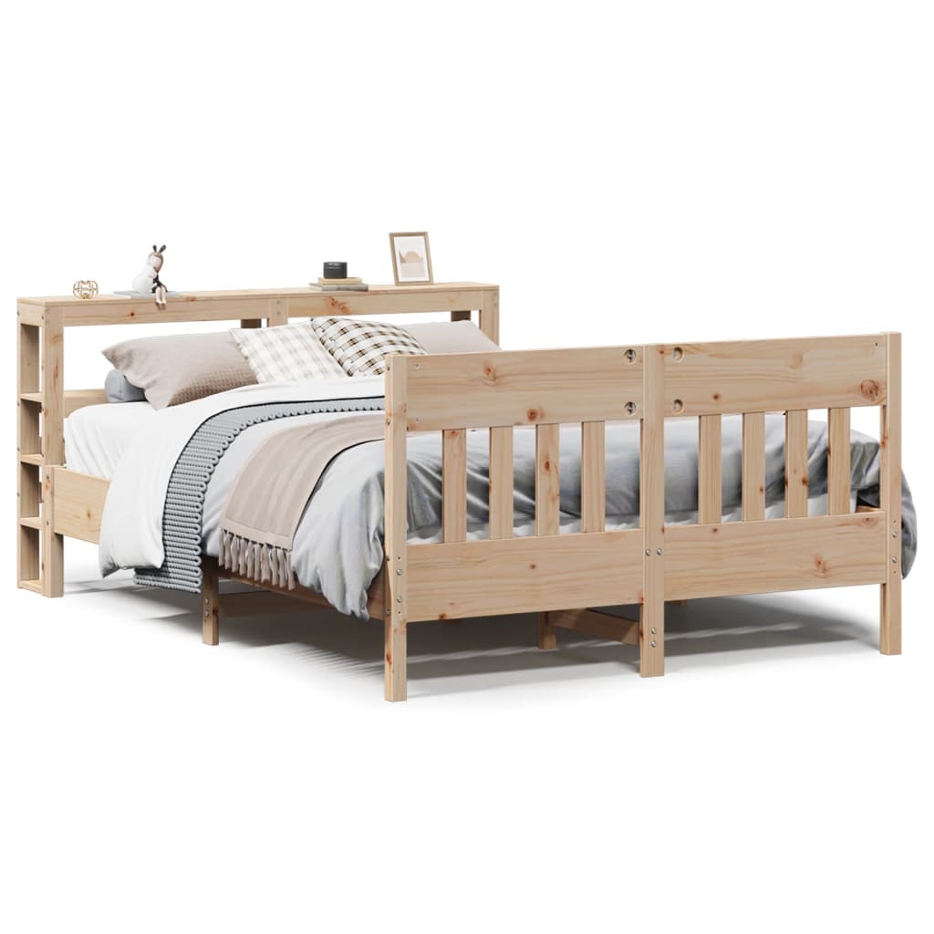 sengeramme uden madras 160x200 cm massivt fyrretræ