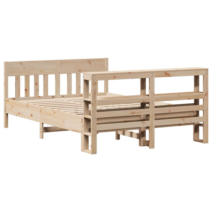sengeramme uden madras 160x200 cm massivt fyrretræ