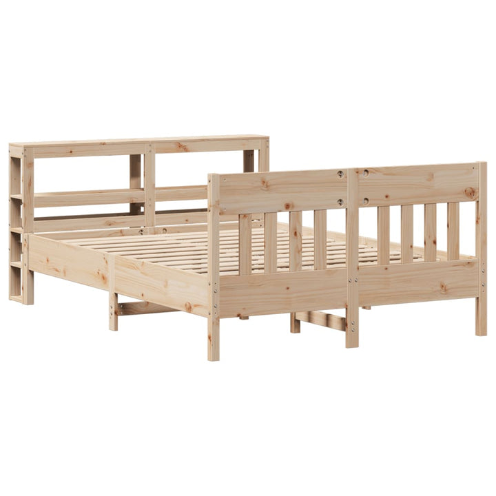 sengeramme uden madras 140x200 cm massivt fyrretræ