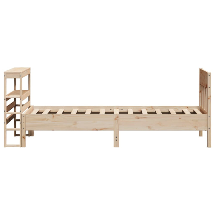 sengeramme uden madras 90x200 cm massivt fyrretræ