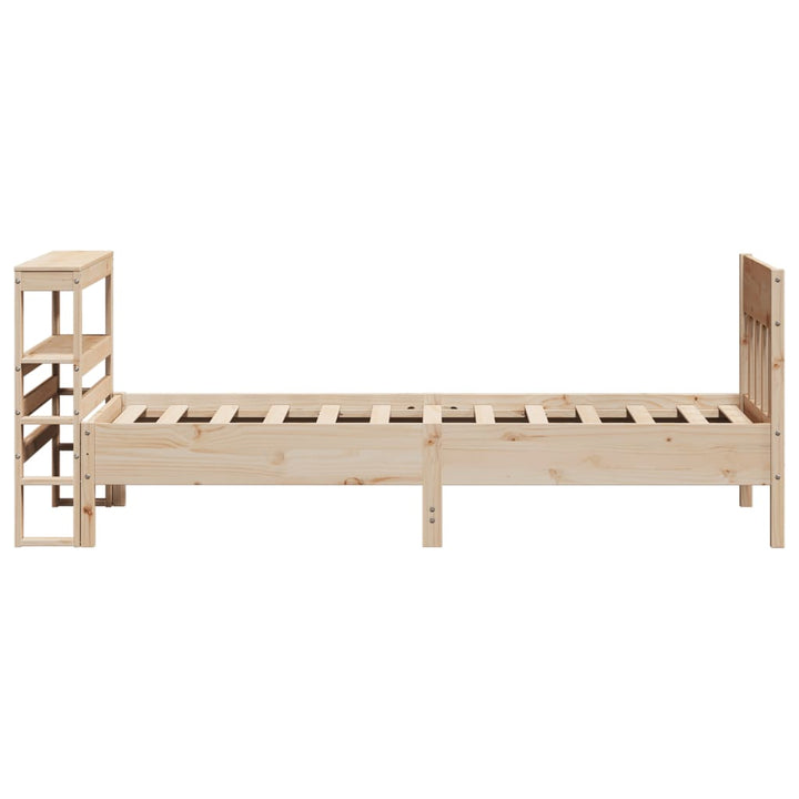 sengeramme uden madras 90x190 cm massivt fyrretræ
