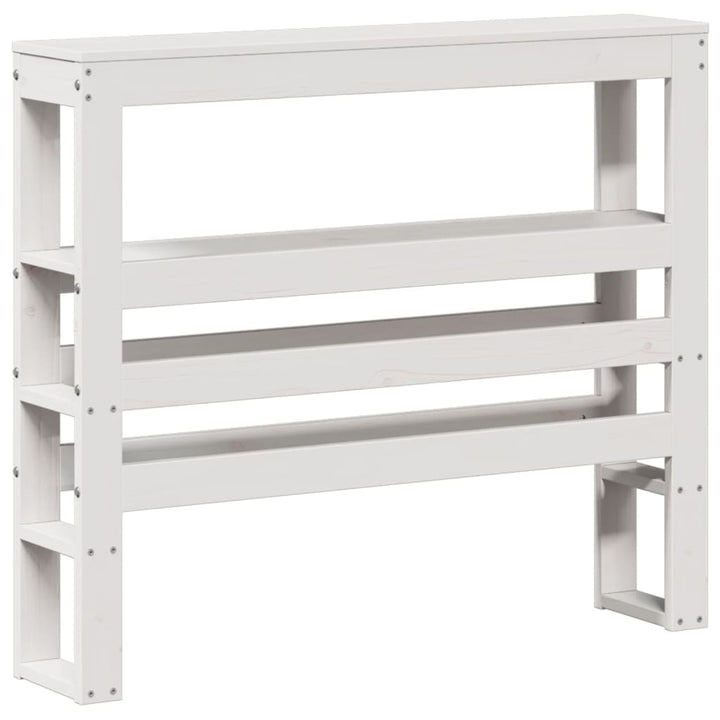 sengeramme med sengegavl 75x190 cm massivt fyrretræ hvid