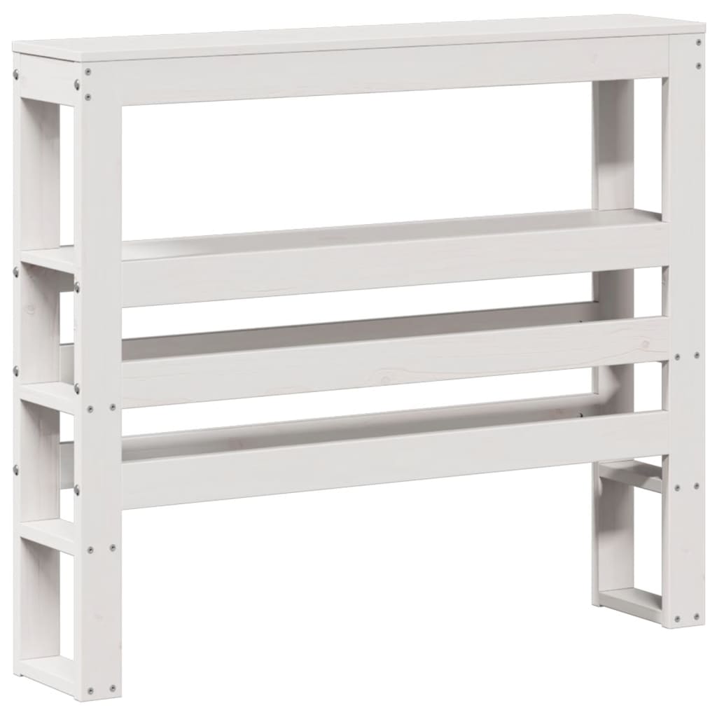 sengeramme uden madras 90x200 cm massivt fyrretræ hvid