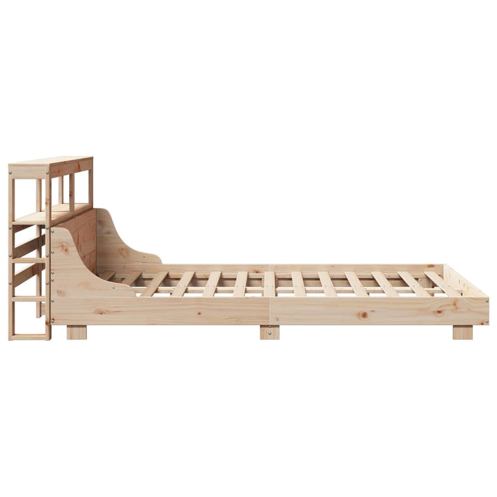 sengeramme uden madras 140x190 cm massivt fyrretræ
