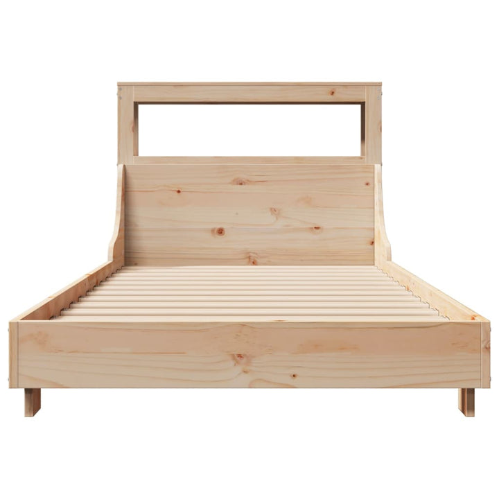 sengeramme uden madras 90x190 cm massivt fyrretræ