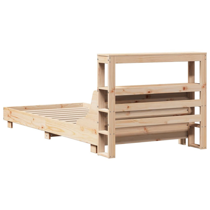 sengeramme uden madras 90x190 cm massivt fyrretræ