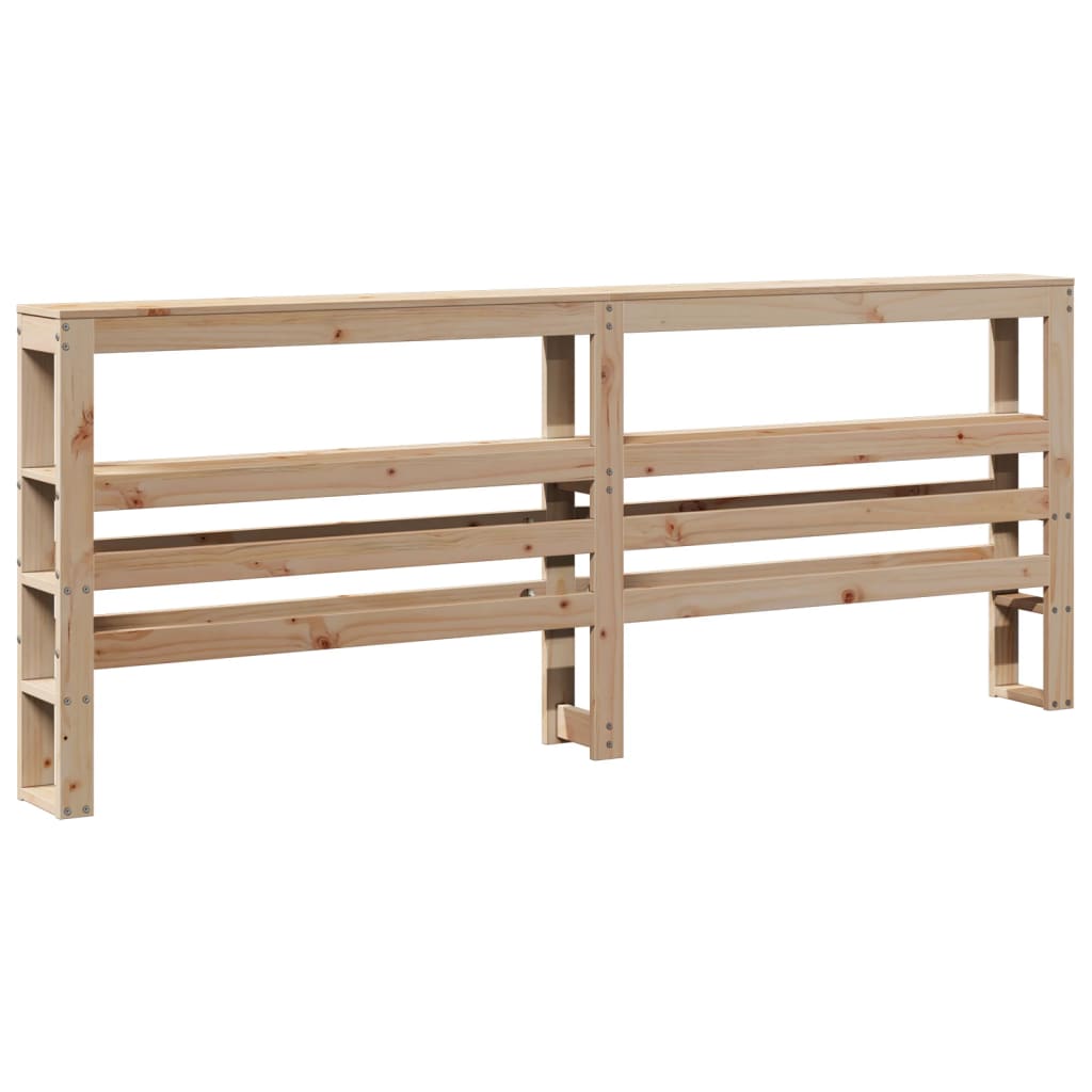 sengeramme uden madras 200x200 cm massivt fyrretræ