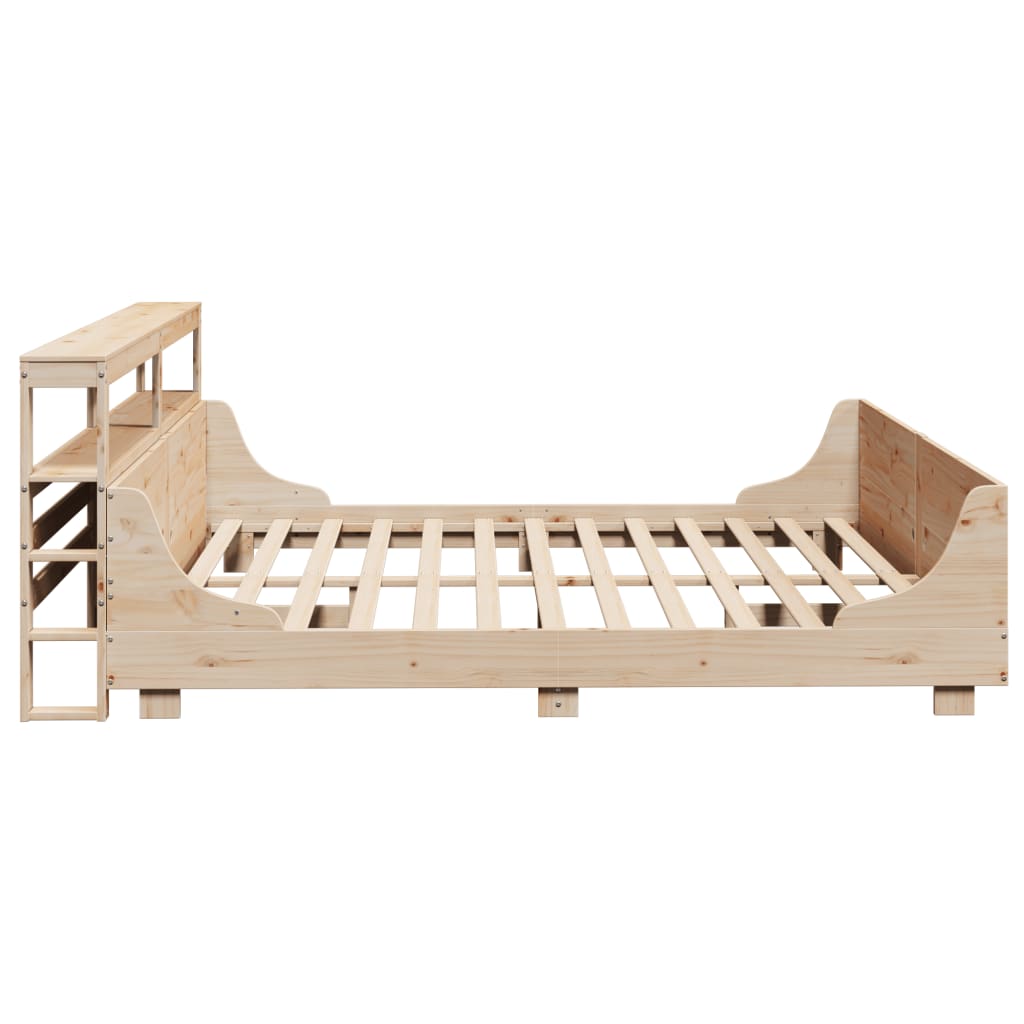 sengeramme uden madras 200x200 cm massivt fyrretræ