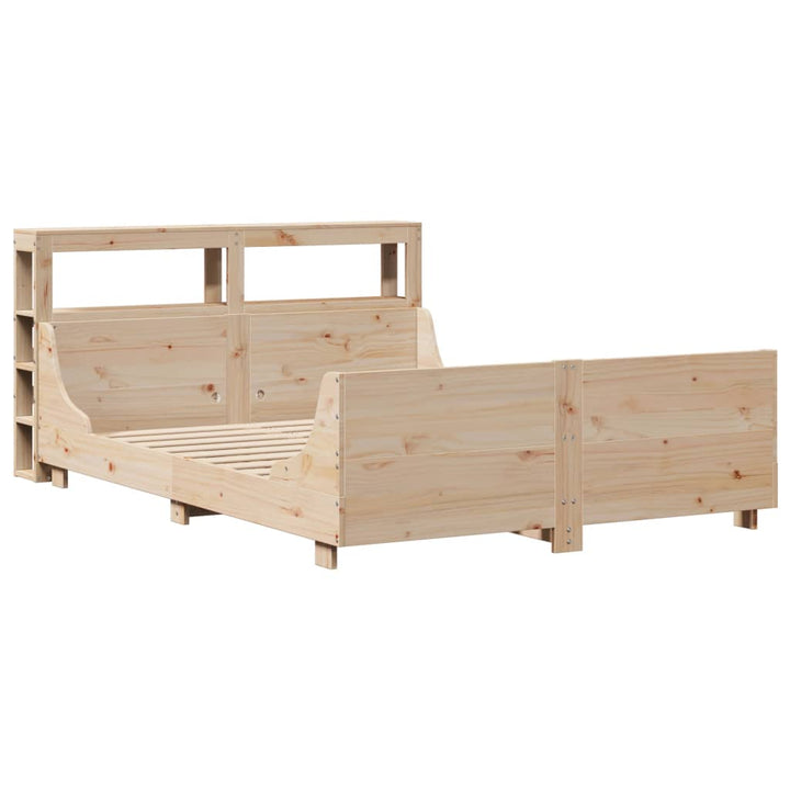 sengeramme uden madras 150x200 cm massivt fyrretræ