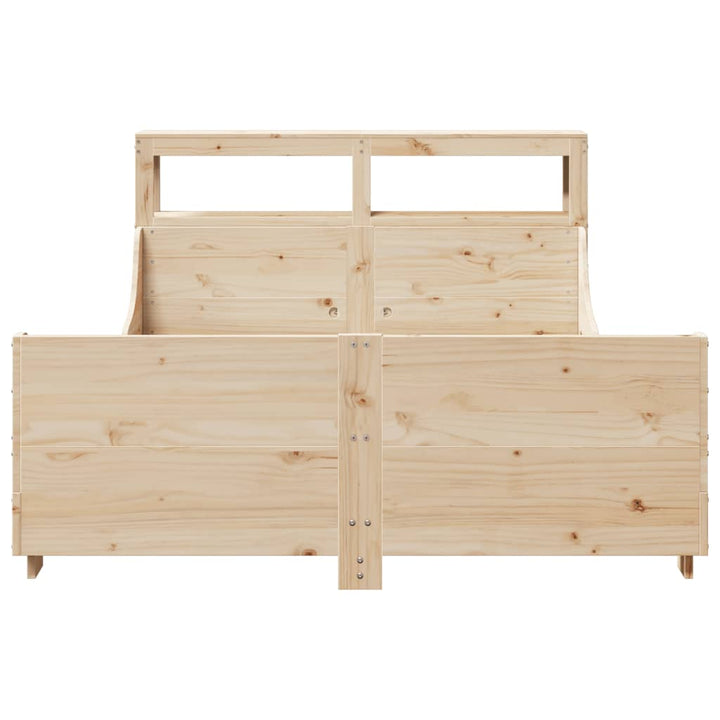sengeramme uden madras 150x200 cm massivt fyrretræ