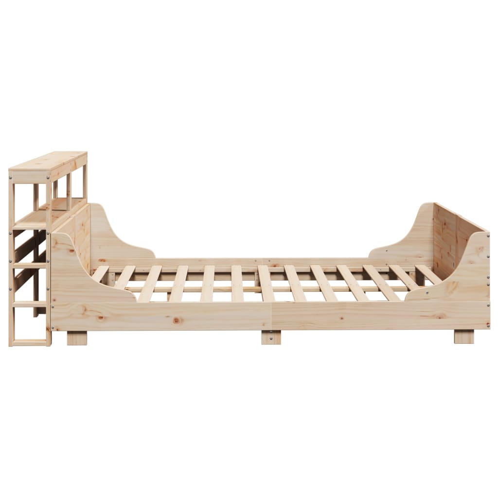 sengeramme uden madras 140x190 cm massivt fyrretræ