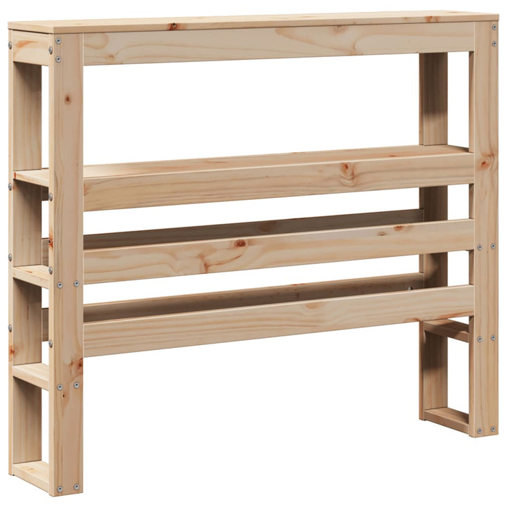 sengeramme uden madras 75x190 cm massivt fyrretræ