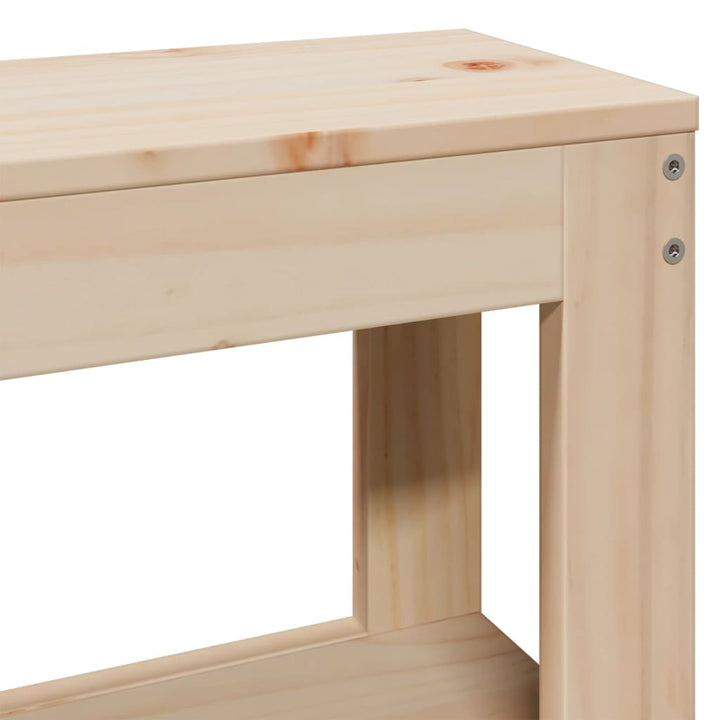sengeramme uden madras 75x190 cm massivt fyrretræ