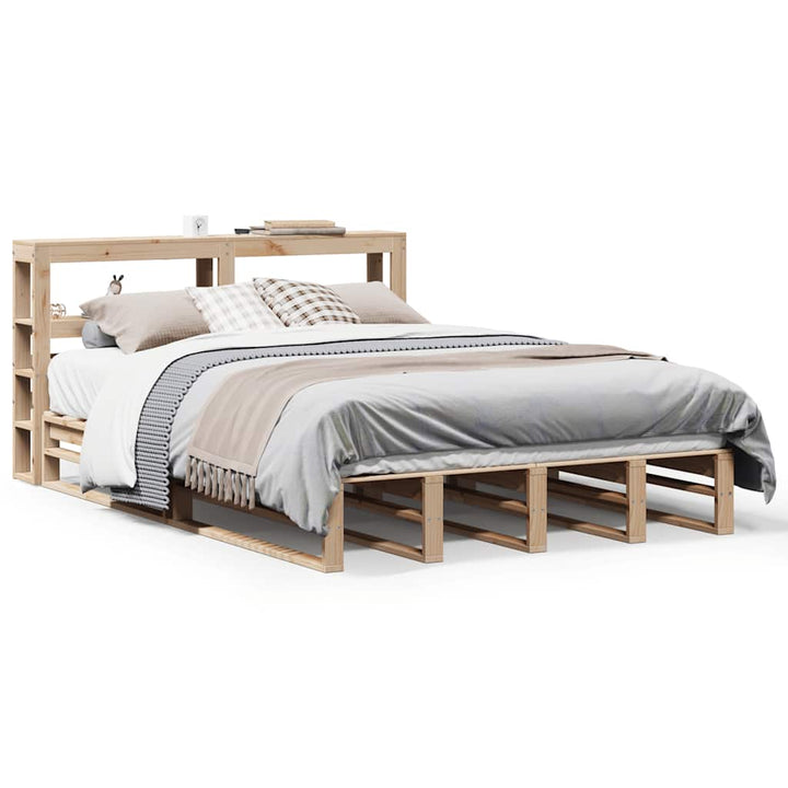 sengeramme uden madras 120x200 cm massivt fyrretræ
