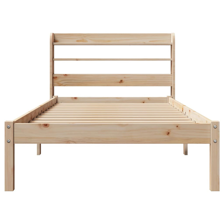 sengeramme uden madras 90x190 cm massivt fyrretræ