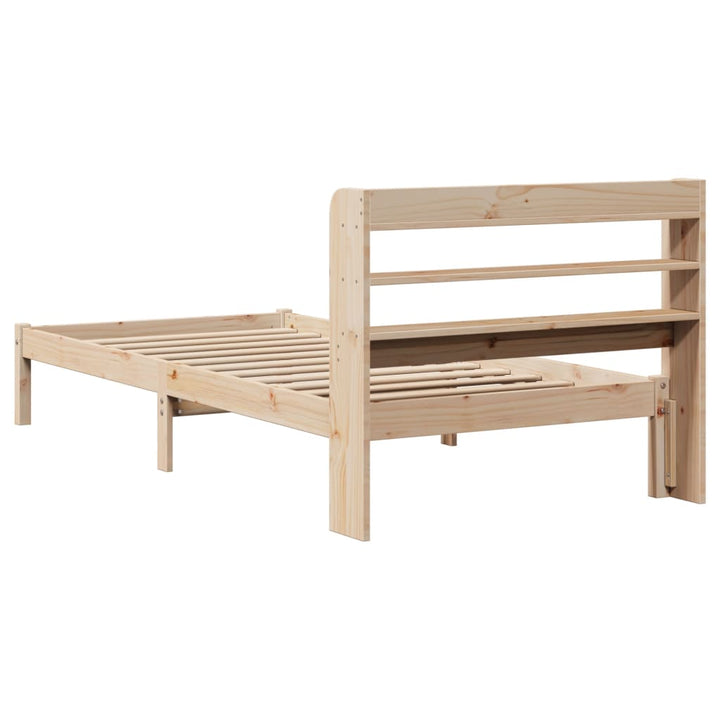 sengeramme uden madras 90x190 cm massivt fyrretræ