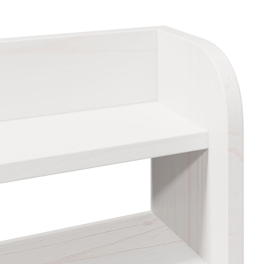 sengeramme uden madras 90x190 cm massivt fyrretræ hvid