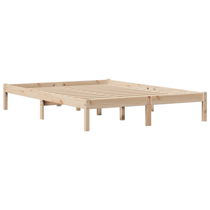 sengeramme uden madras 120x190 cm massivt fyrretræ