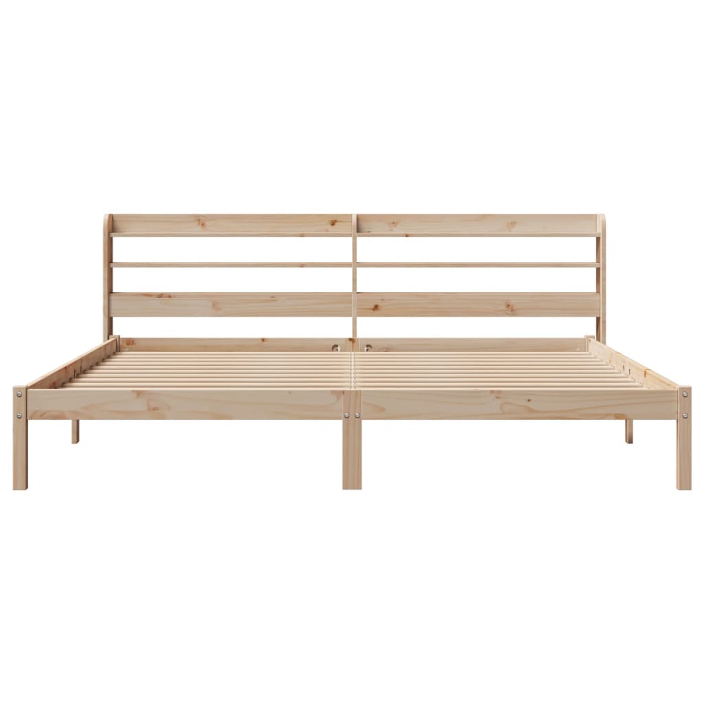 sengeramme uden madras 180x200 cm massivt fyrretræ