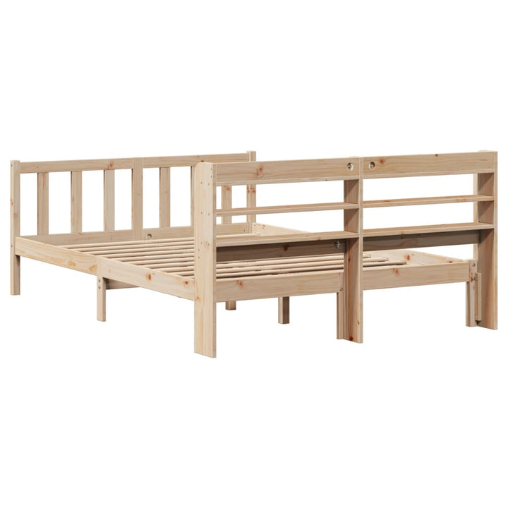 sengeramme uden madras 160x200 cm massivt fyrretræ