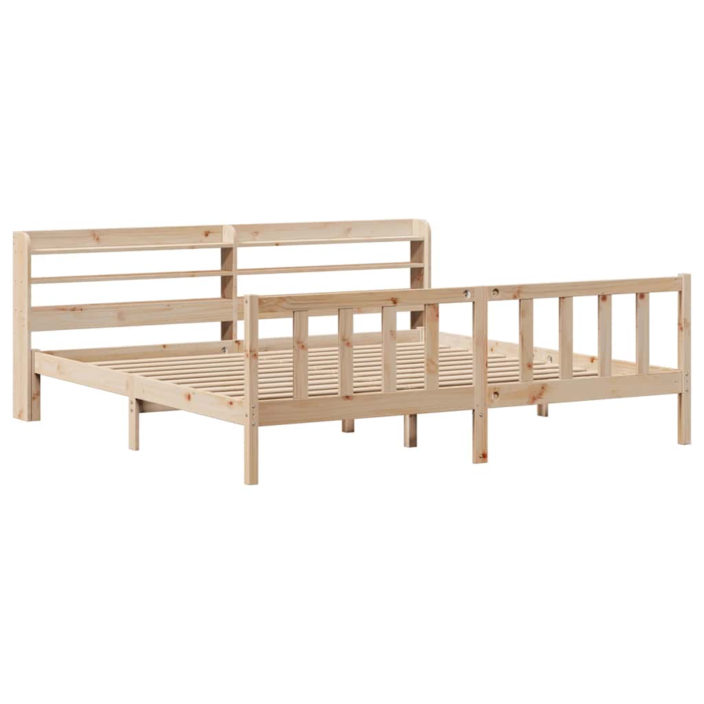 sengeramme uden madras 180x200 cm massivt fyrretræ