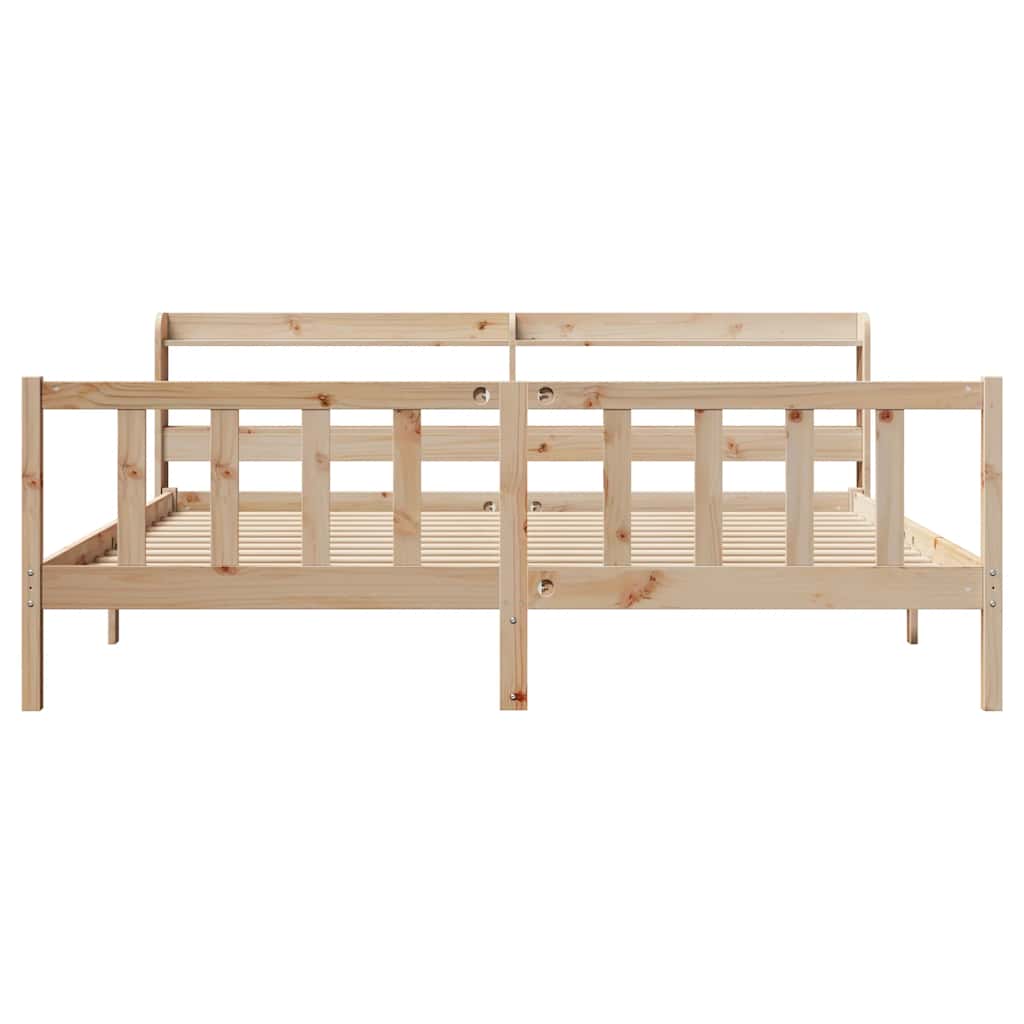 sengeramme uden madras 180x200 cm massivt fyrretræ