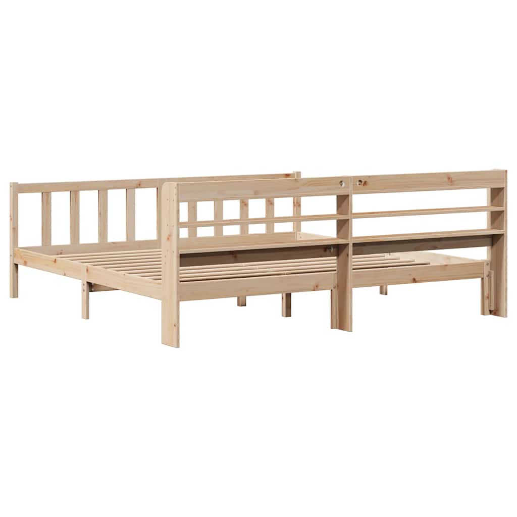 sengeramme uden madras 180x200 cm massivt fyrretræ