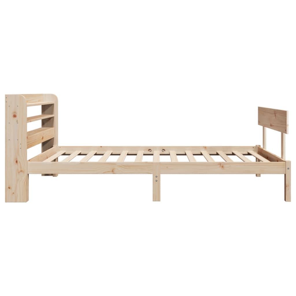 sengeramme uden madras 90x200 cm massivt fyrretræ