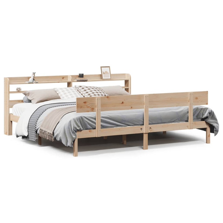 sengeramme uden madras 180x200 cm massivt fyrretræ