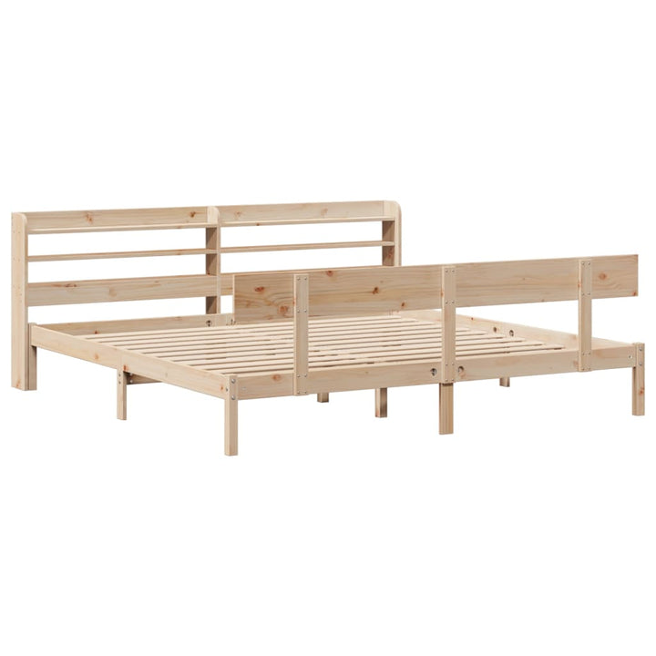 sengeramme uden madras 180x200 cm massivt fyrretræ