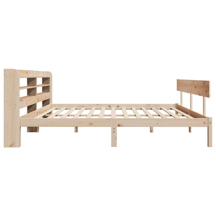 sengeramme uden madras 200x200 cm massivt fyrretræ