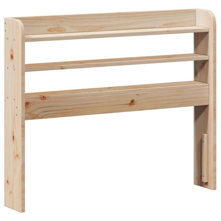 sengeramme med sengegavl 75x190 cm massivt fyrretræ