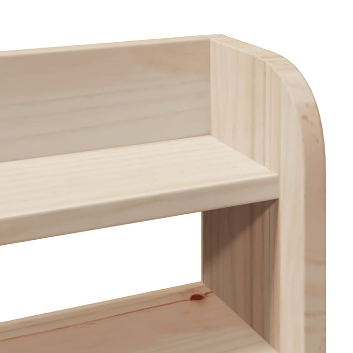 sengeramme med sengegavl 75x190 cm massivt fyrretræ