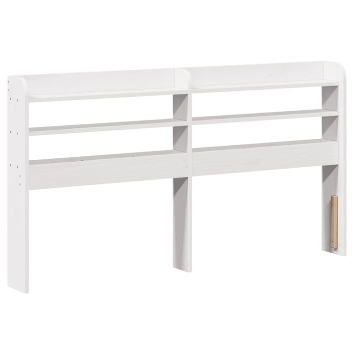 sengeramme med sengegavl135x190 cm massivt fyrretræ hvid
